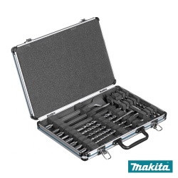17 częściowy zestaw Makita D-42444 SDS+ wiertła i dłuta w walizce aluminiowej